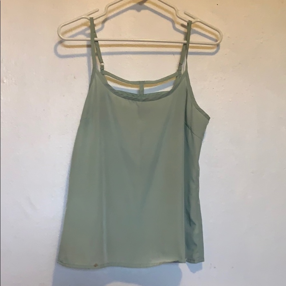 Green cami top